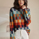 Women’s Checkered Sweater | Casual Knit