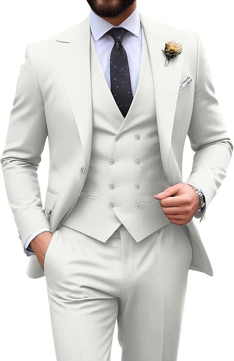 Men’s 3-Piece Slim Fit Suit | Formal Wedding