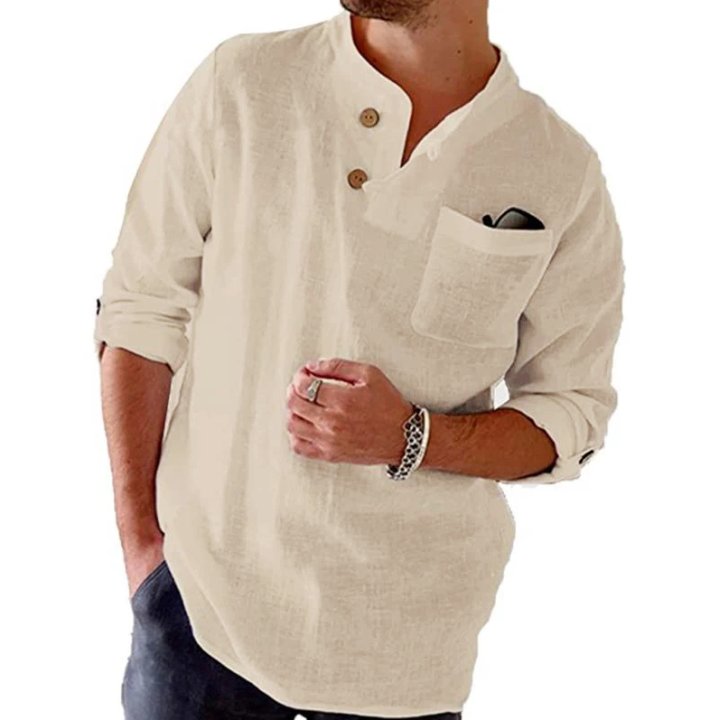 Ayden - Casual roll-up sleeve shirt
