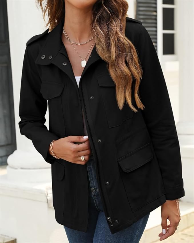 Women’s Zip-Up Hooded Jacket | Casual