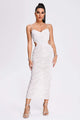 Women’s Elegant Textured Cutout Dress | Midi
