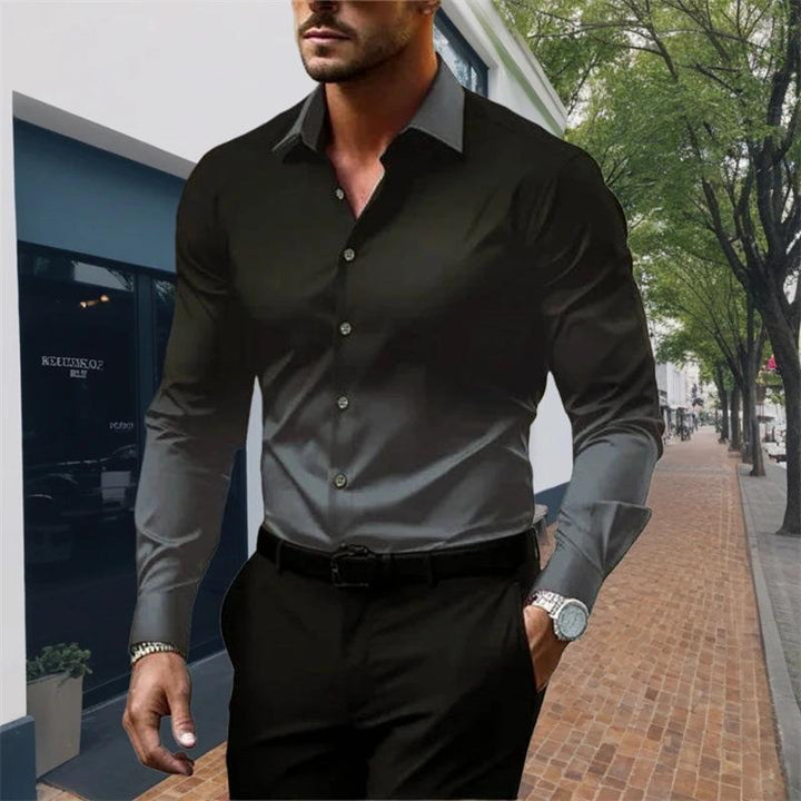 Eric - Gradient Lapel Button Shirt