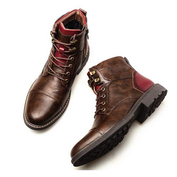 Jalen - Men's patchwork ankle shoes