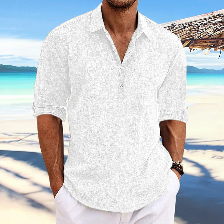 Brandon - Casual solid pullover shirt