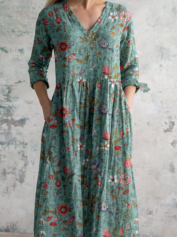 Boho Floral Dress for Women | Maxi