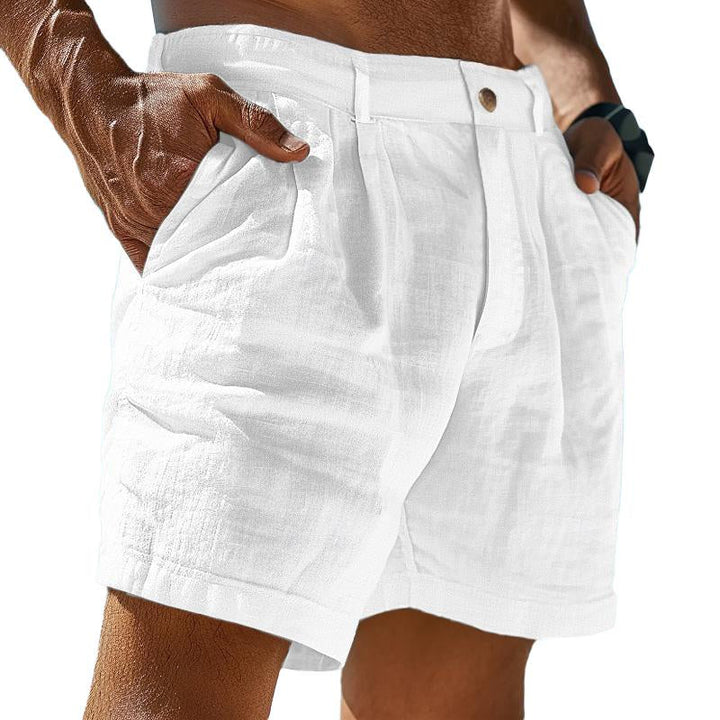 Henry - Linen Summer Beach Shorts for Men
