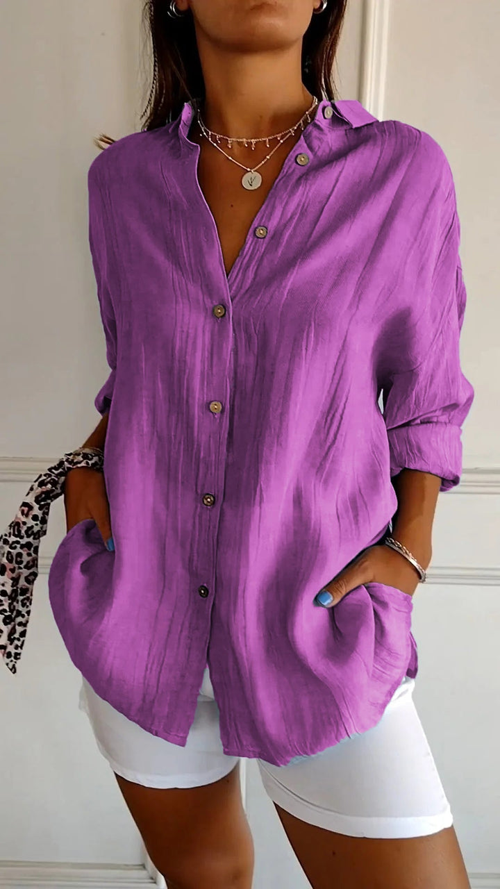 Women’s Oversized Button Blouse | Casual