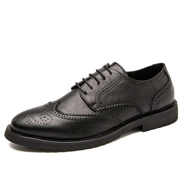 Kalel - Men's carved leather brogue shoes