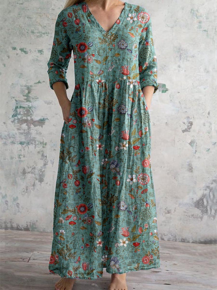 Boho Floral Dress for Women | Maxi