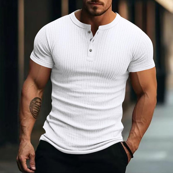 Zachary - Casual stretch knit short sleeve t-shirt