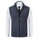 Men’s Zip-Up Knitted Vest | Sleeveless