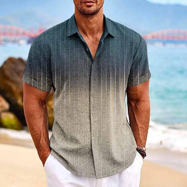 Reid - Ombre print short sleeve shirt