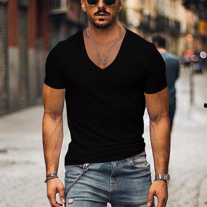 Weston - V Neck Solid T-Shirt