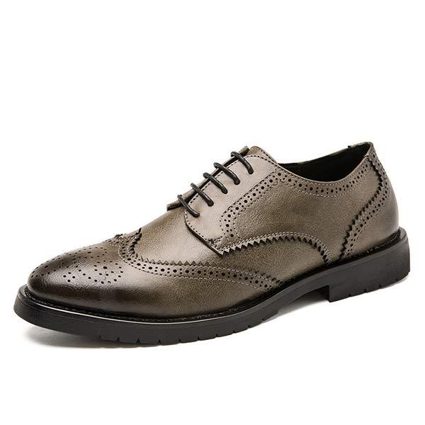 Kalel - Men's carved leather brogue shoes