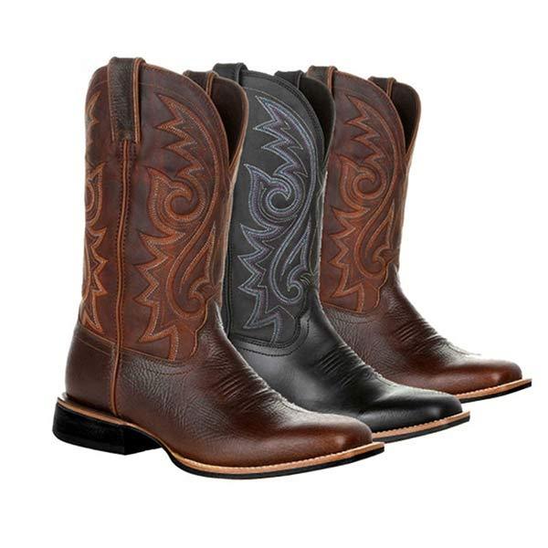 Terrance - Men's classic tall shoes with embroidery