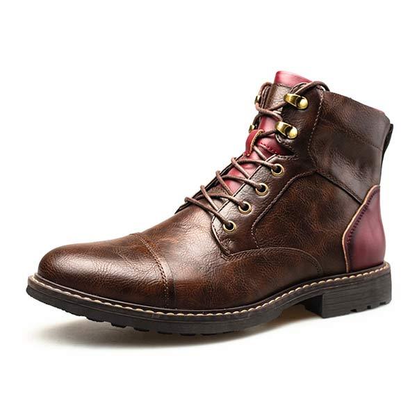 Jalen - Men's patchwork ankle shoes