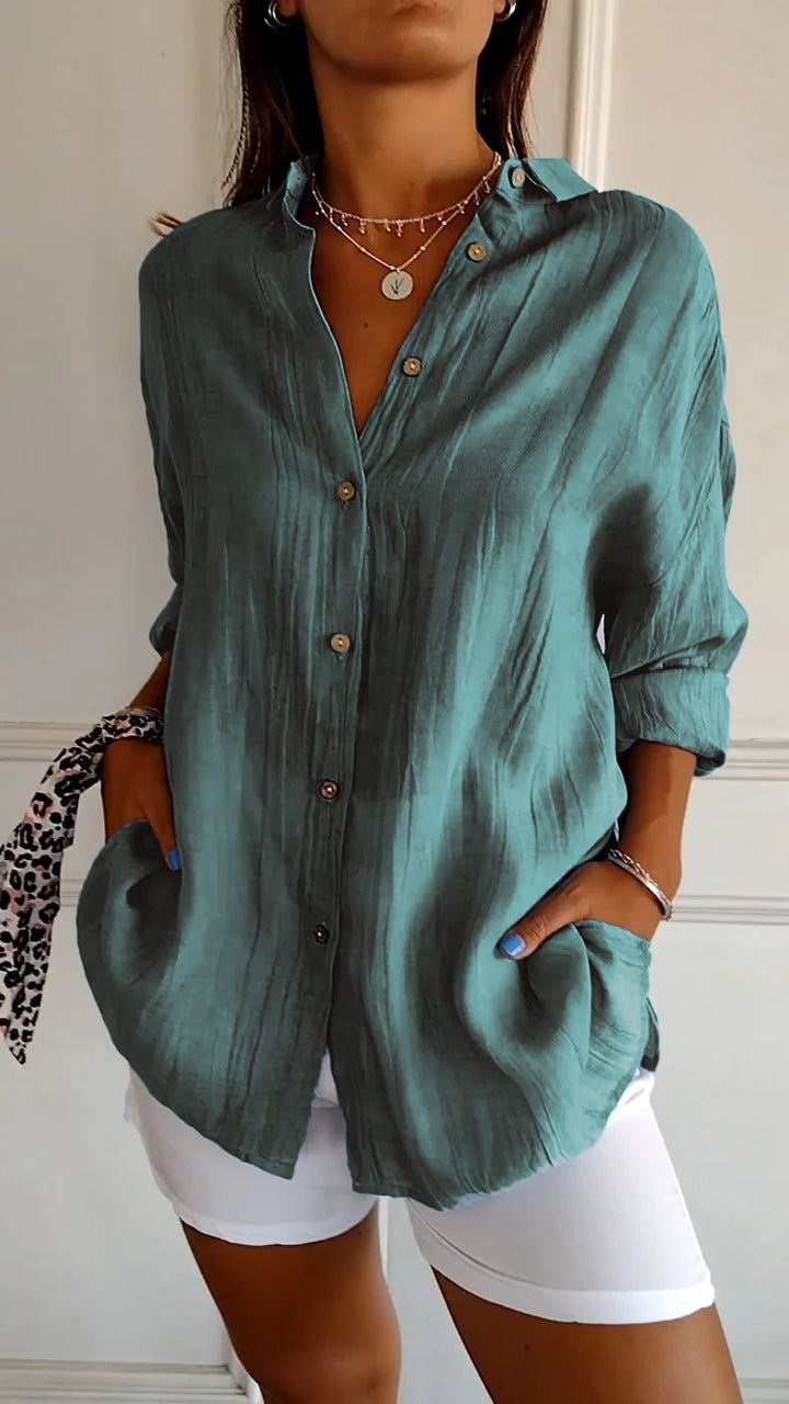 Women’s Oversized Button Blouse | Casual