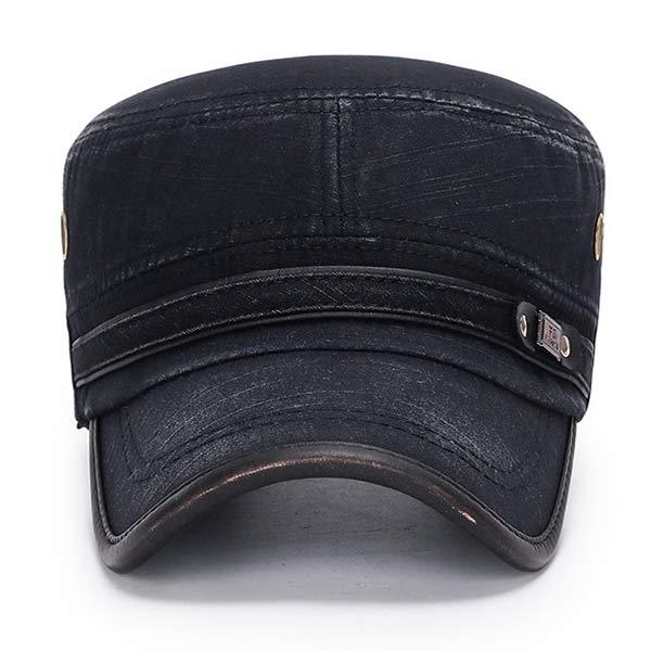 Kamari - Men's Classic Leather Brimmed Vintage Headwear