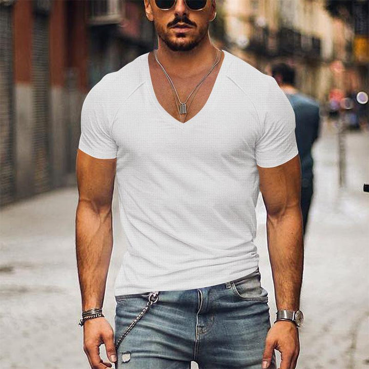 Weston - V Neck Solid T-Shirt