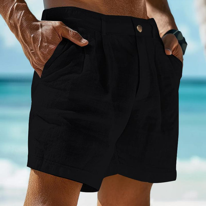 Henry - Linen Summer Beach Shorts for Men
