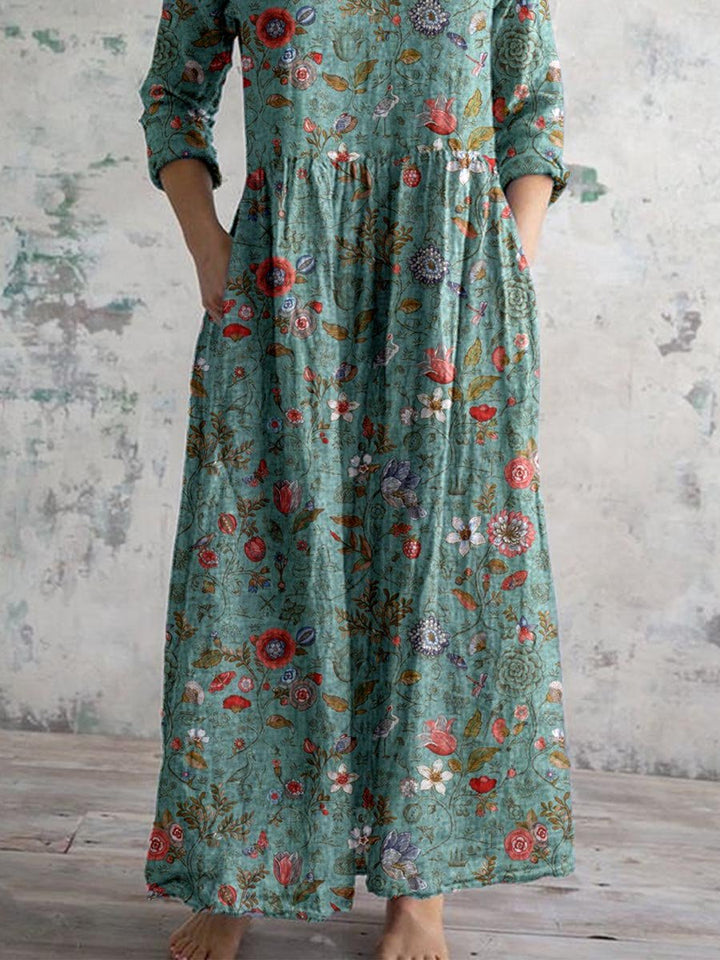 Boho Floral Dress for Women | Maxi