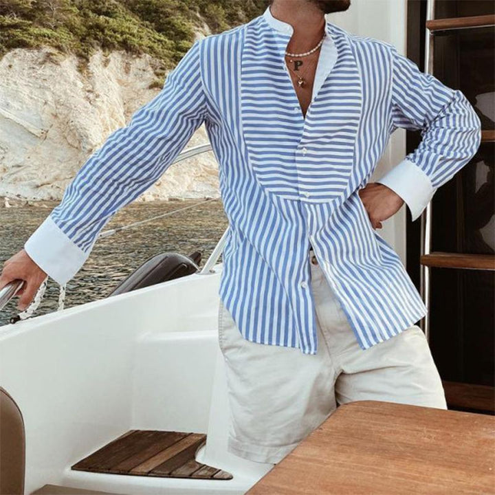 George - Casual striped long sleeve shirt