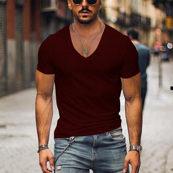 Weston - V Neck Solid T-Shirt