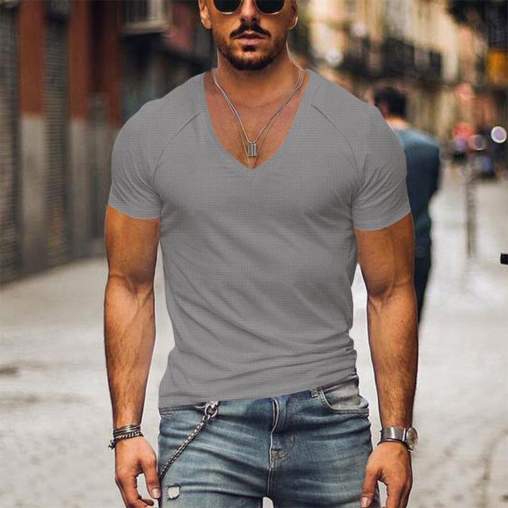 Weston - V Neck Solid T-Shirt