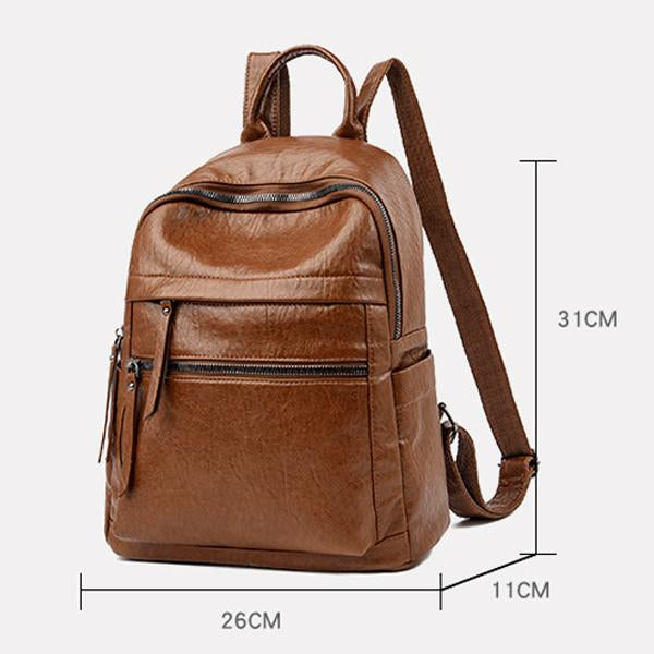 Layton - Vintage soft leather backpack