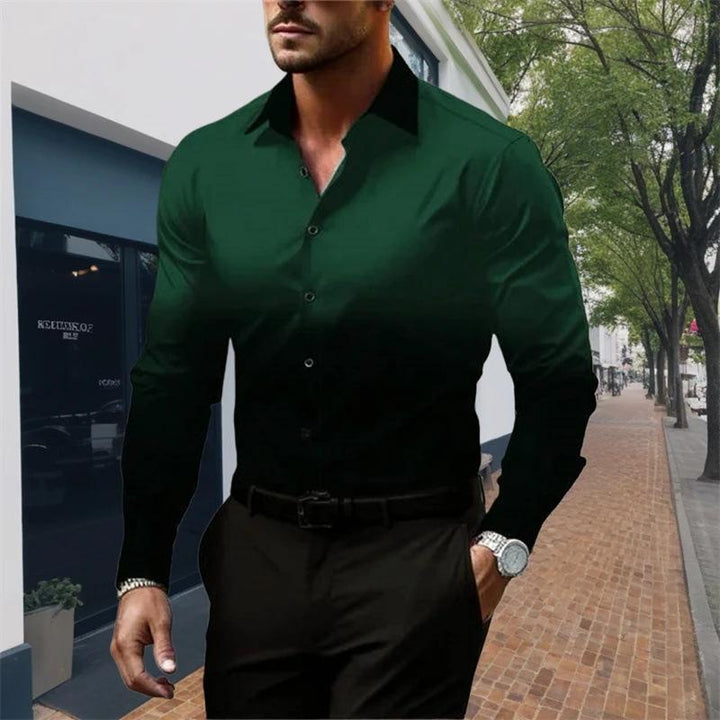Eric - Gradient Lapel Button Shirt