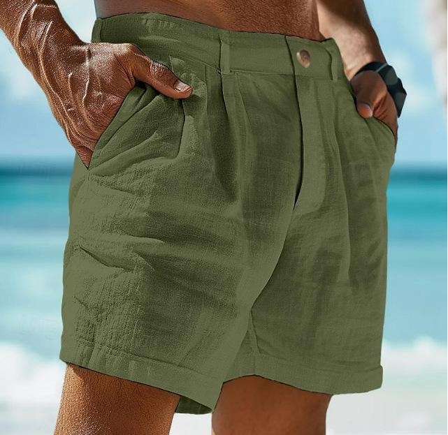 Henry - Linen Summer Beach Shorts for Men