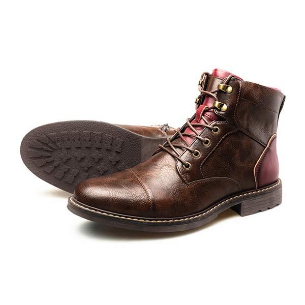 Jalen - Men's patchwork ankle shoes