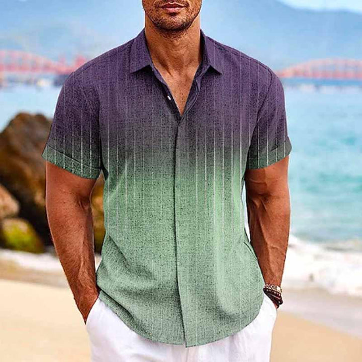 Reid - Ombre print short sleeve shirt