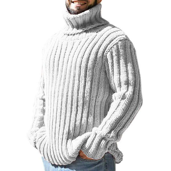 Damian - Men's Cozy Wool Turtleneck Sweater for Warmth