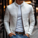Men’s Crocodile Texture Bomber Jacket | Zip-Up