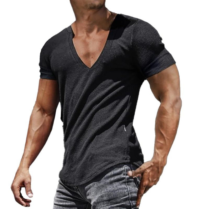 Emmett - Slim fit sport v-neck t-shirt
