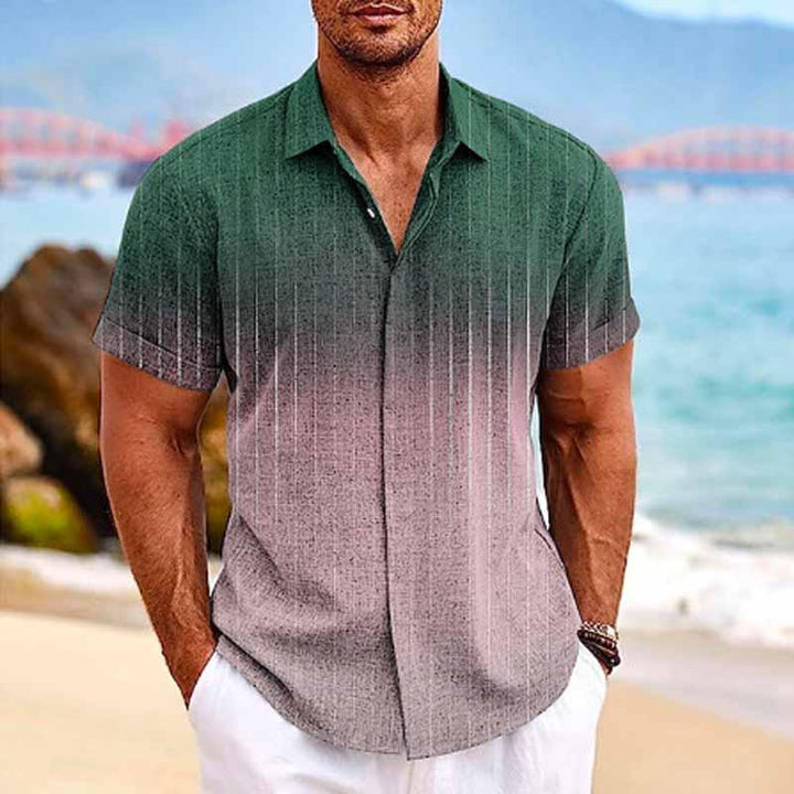 Reid - Ombre print short sleeve shirt