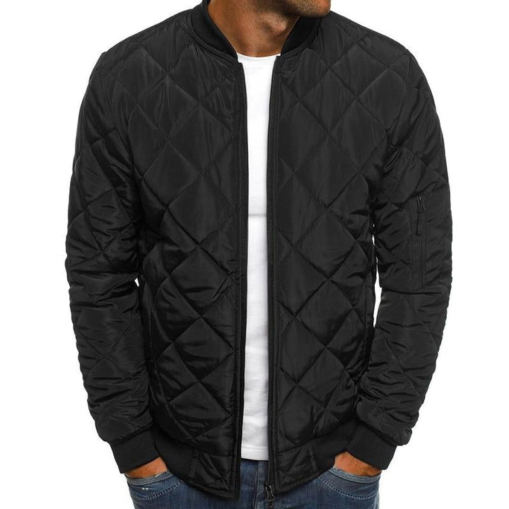 Gideon - Men's Insulated Stand-Up Collar Plain Thermal Jacket