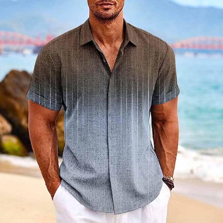 Reid - Ombre print short sleeve shirt