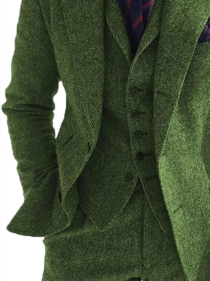 Camden - Herringbone double-sided tweed casual blazer for men