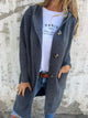 Women’s Long Buttoned Cardigan | Hooded