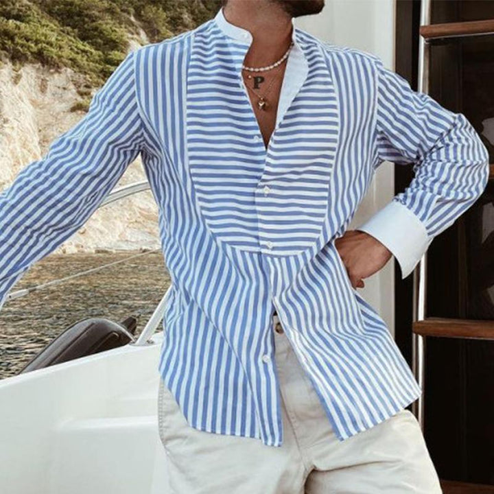George - Casual striped long sleeve shirt