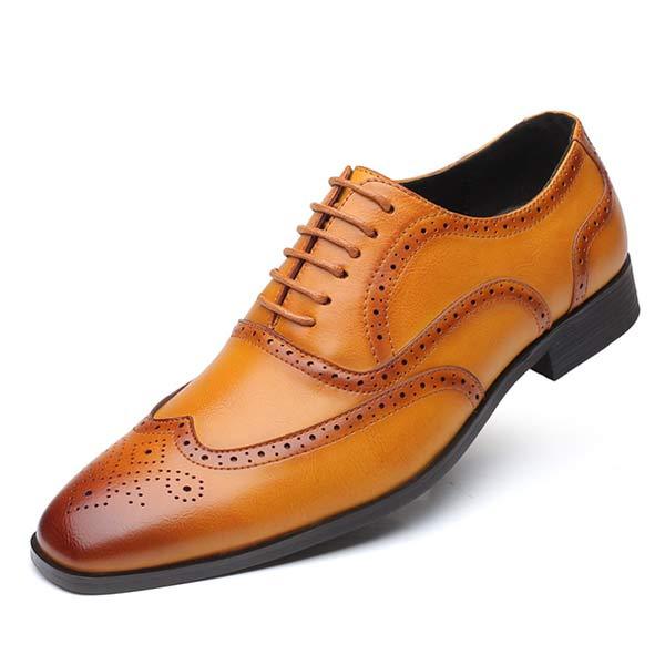Benton - Men's classic brogue office shoes