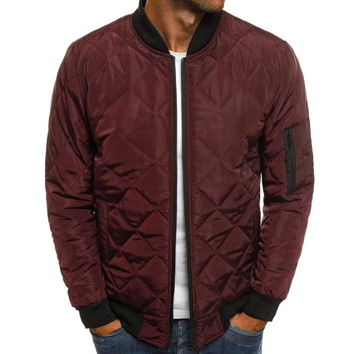 Gideon - Men's Insulated Stand-Up Collar Plain Thermal Jacket