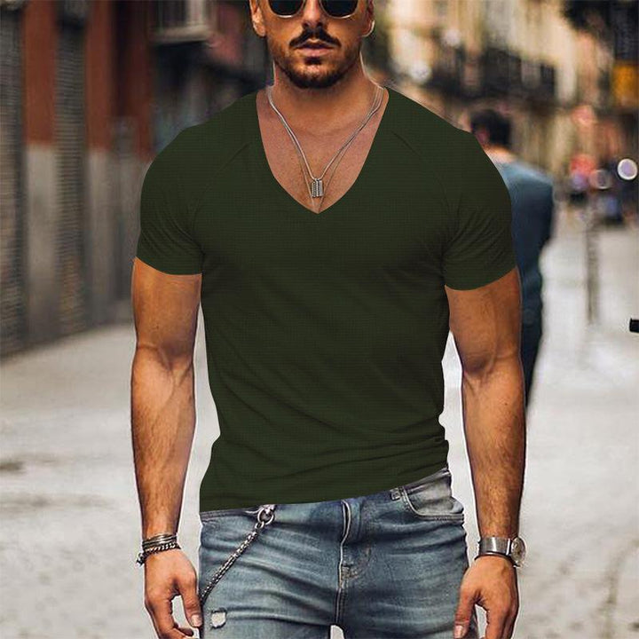 Weston - V Neck Solid T-Shirt