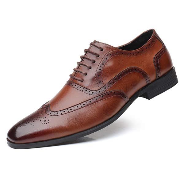 Benton - Men's classic brogue office shoes