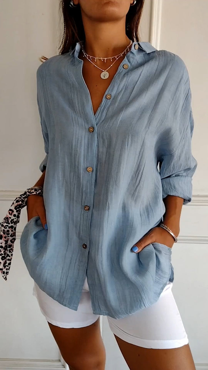Women’s Oversized Button Blouse | Casual