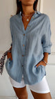 Women’s Oversized Button Blouse | Casual