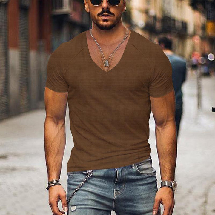 Weston - V Neck Solid T-Shirt