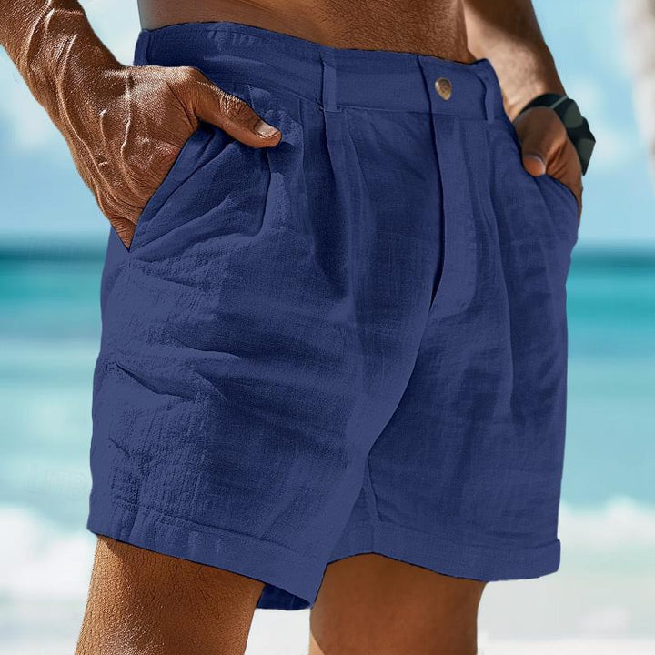 Henry - Linen Summer Beach Shorts for Men